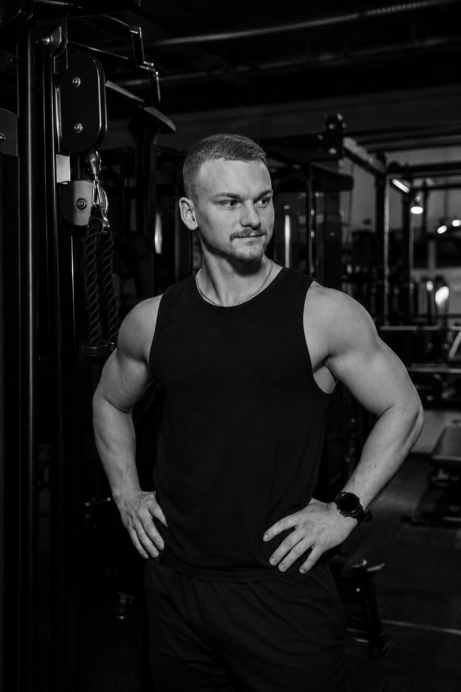 Mateusz Garbas na siłowni